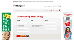 Desktop Screenshot of bildungspool.ch